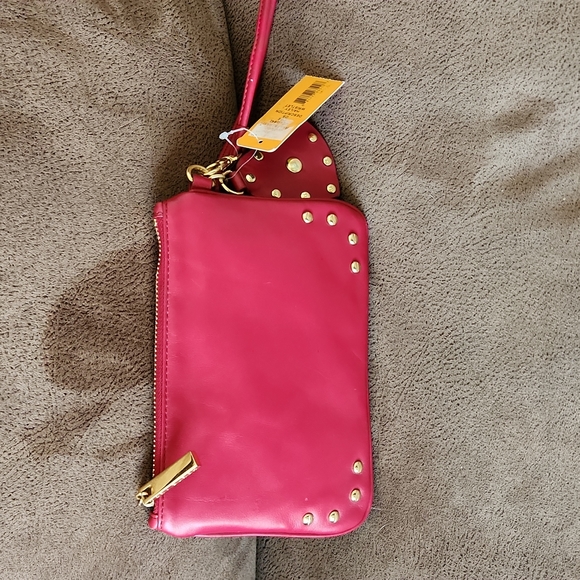 NWT Tory Burch Raspberry Hailey Wristlet Wallet 💖 - Picture 13 of 16